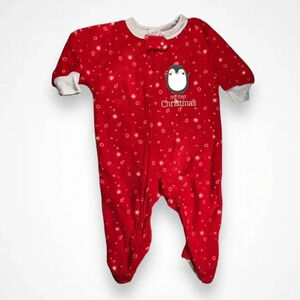 4/$20 Just Born  Fleece First Christmas Footie